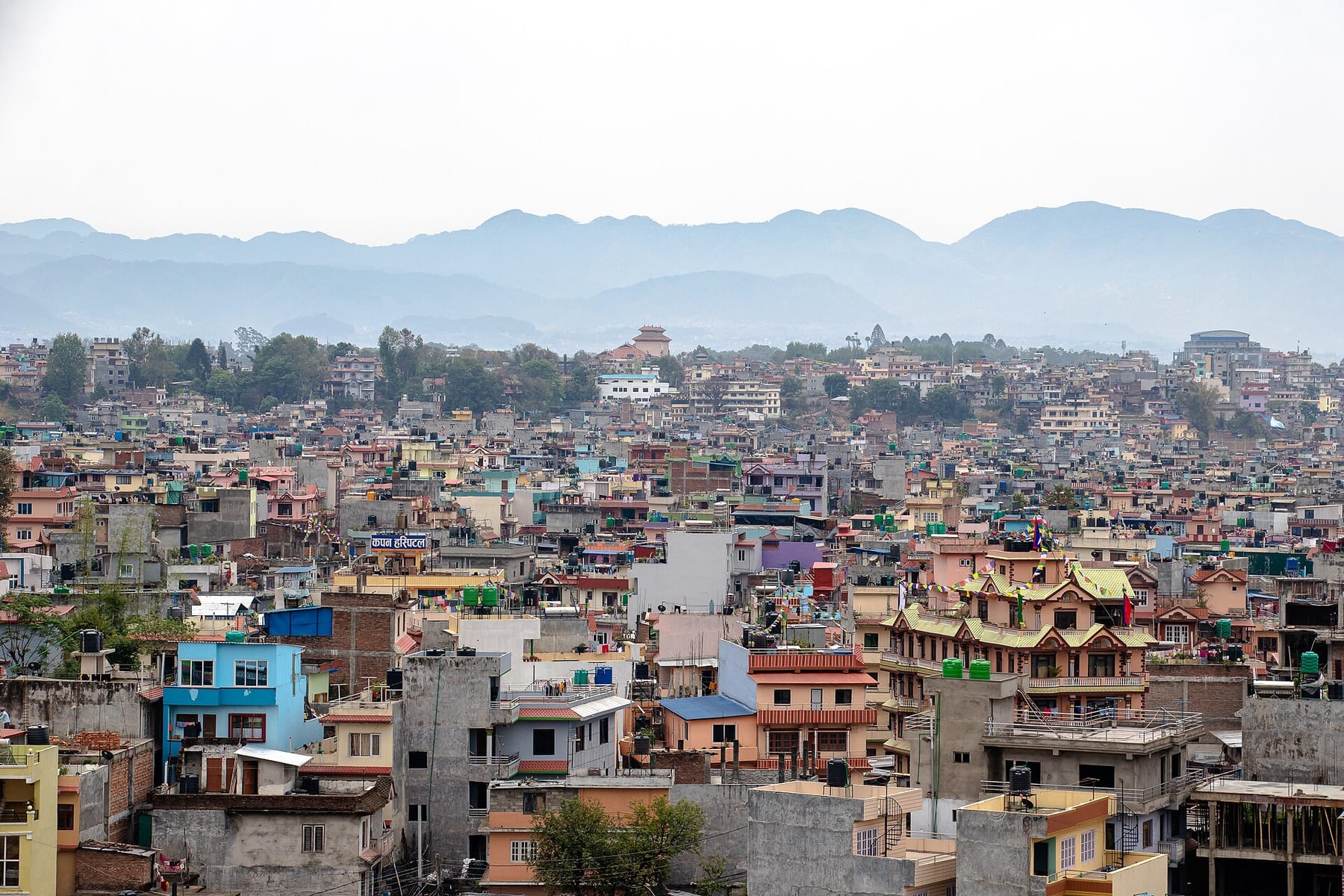 Kathmandu city view near our office